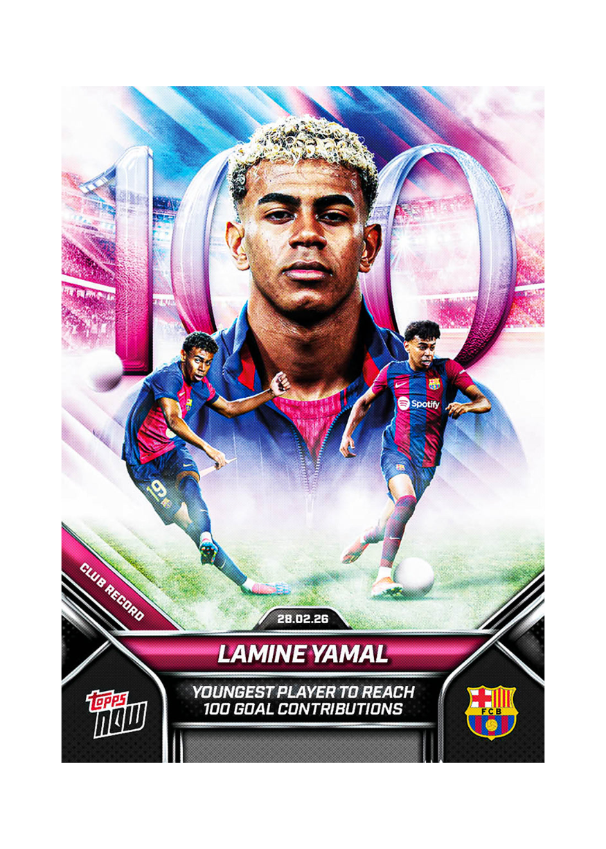 Lamine Yamal - 2026 FC Barcelona Topps NOW