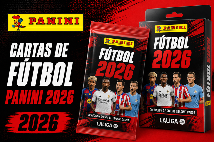 Cartas de fútbol Panini 2026 - Sobres y colecciones oficiales