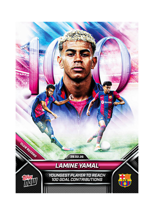 Lamine Yamal - 2026 FC Barcelona Topps NOW