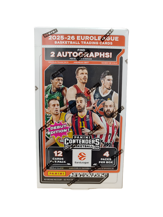 2025-26 Panini EuroLeague Contenders Basketball Hobby Box