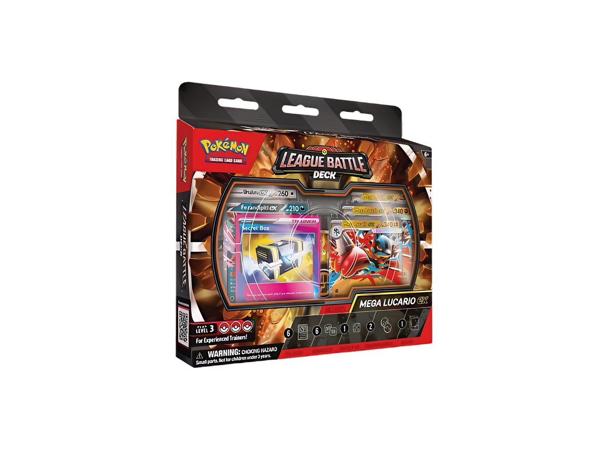 Pokémon TCG - Pack ETB 30 Aniversario + Mazo Combate Mega Lucario Ex ( Español)