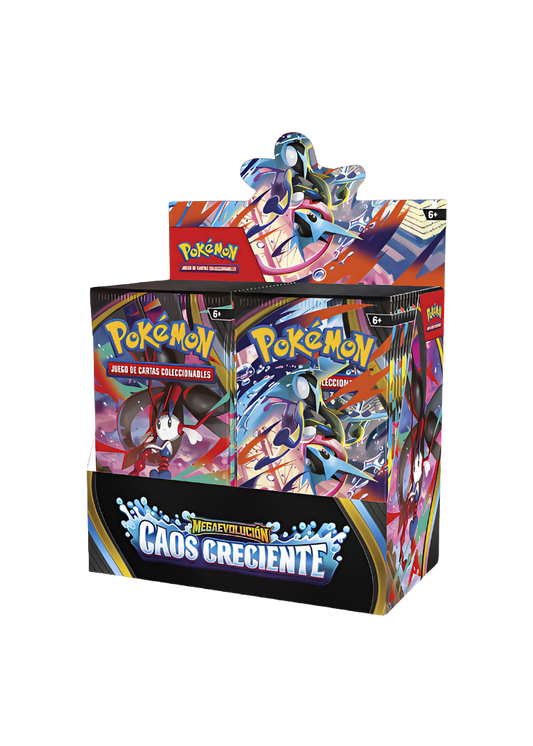Booster Box Caos Creciente – Caja de 36 sobres de cartas Pokémon TCG en español