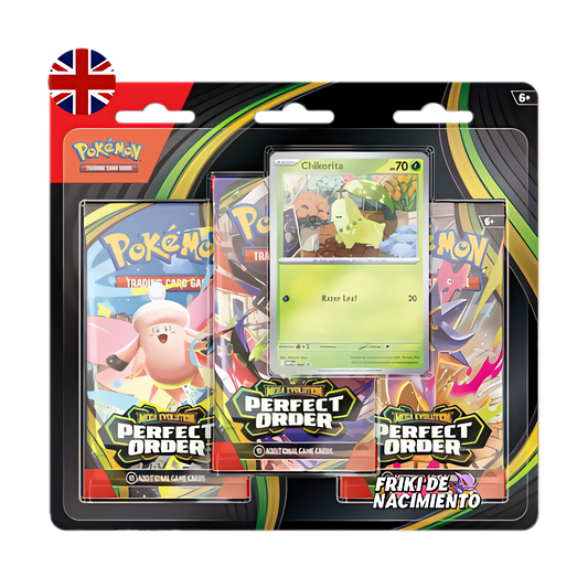 Blíster Pokémon 3 sobres Perfect Order inglés sellado
