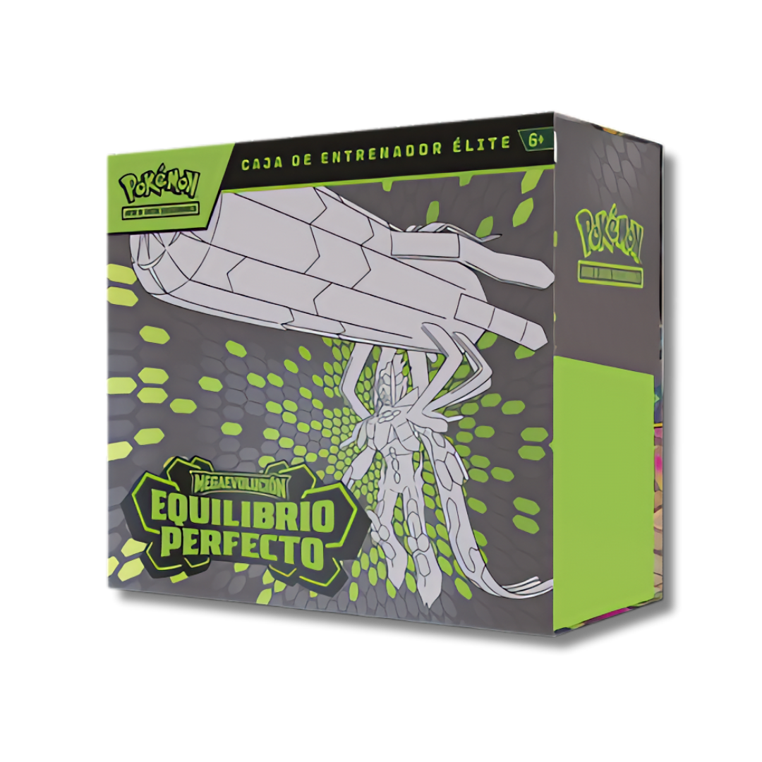 Pokémon ETB Equilibrio Perfecto en español. Elite Trainer Box oficial con sobres y accesorios