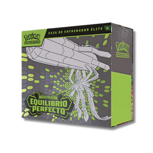 Pokémon ETB Equilibrio Perfecto en español. Elite Trainer Box oficial con sobres y accesorios