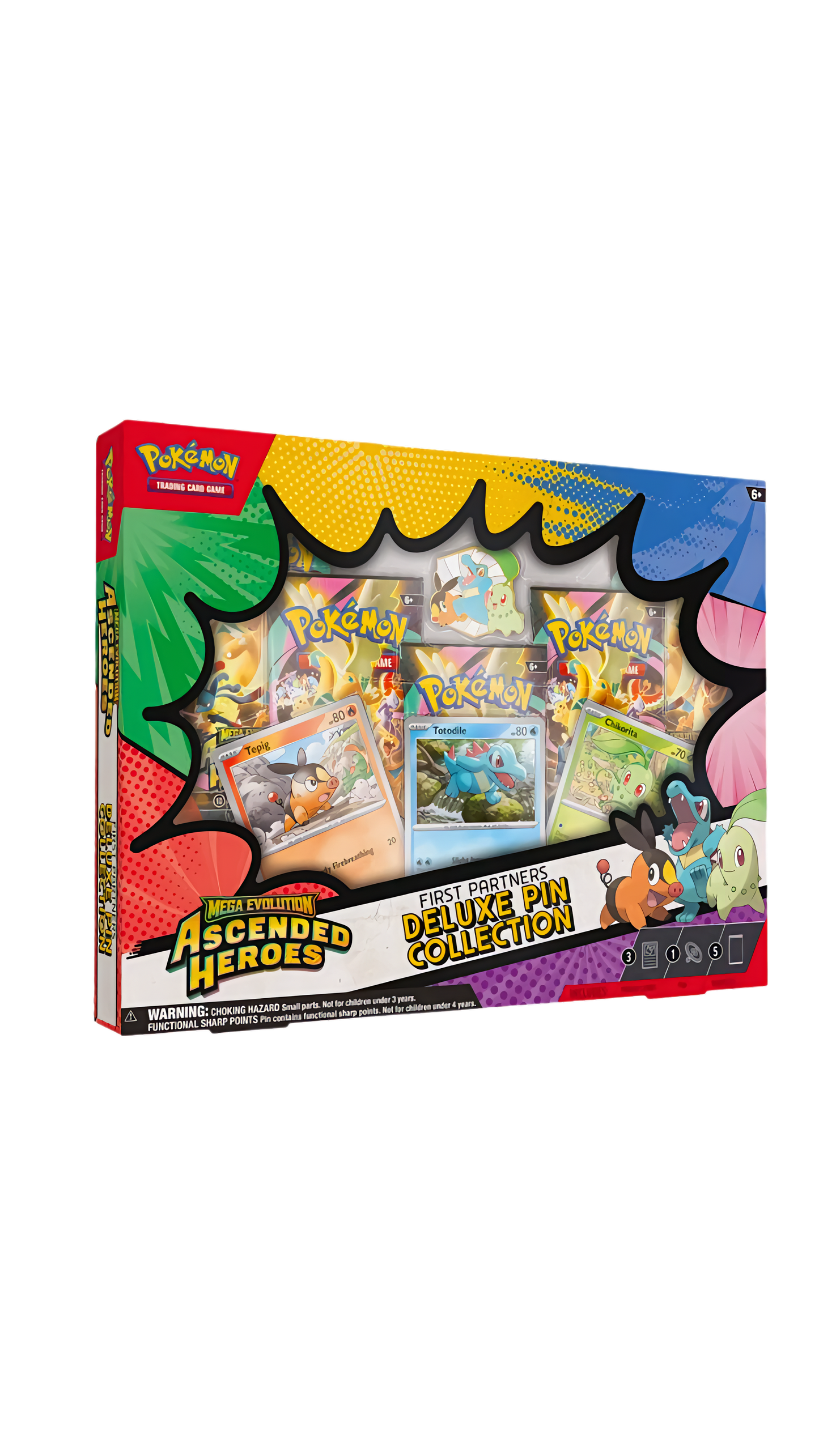 Ascended Heroes - First Partners Deluxe Pin Collection (Inglés)